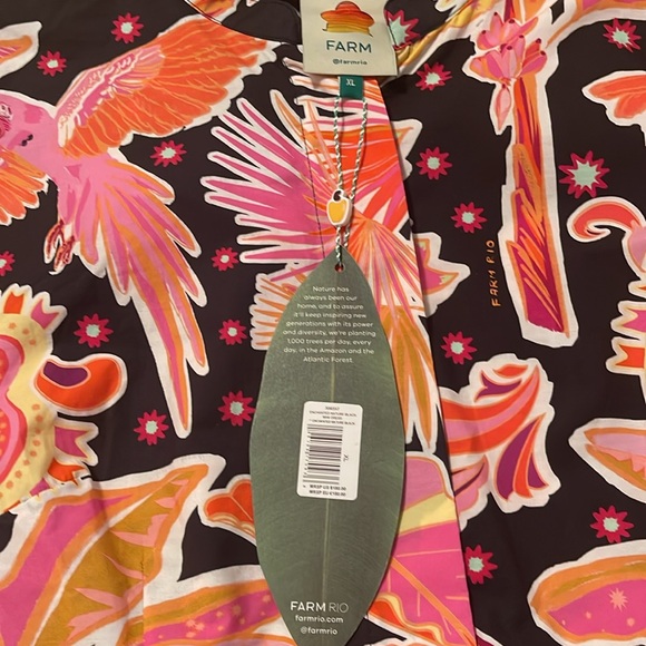 Farm Rio Black Enchanted Mini Dress - Picture 8 of 8